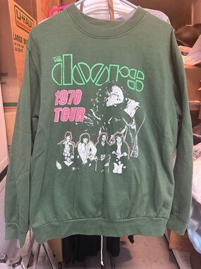 The Doors 1970 Tour Green Graphic Sweatshirt